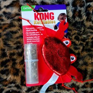 Kong Cat Toy Refillable s CRAB w/ Catnip ... New!